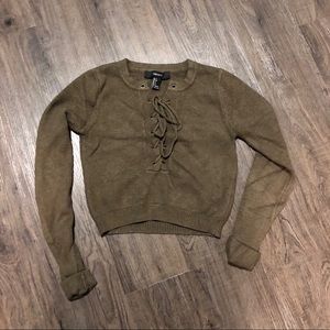 Forever 21 Tie-Up Crop Top